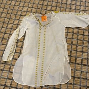 Roberta Freyman beach cover up with embroidery